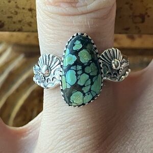 Turquoise Sterling Silver Ring Size 7
